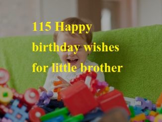 Happy birthday wishes for little brother
