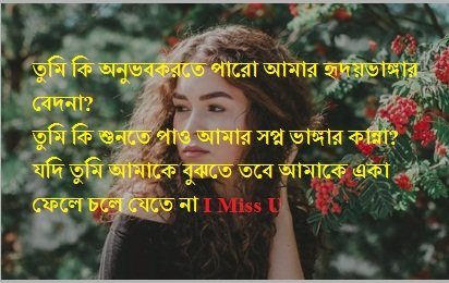 Bangla Miss you sms