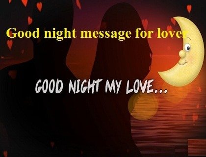 Good night message for lover