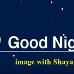 Good night image with Shayari