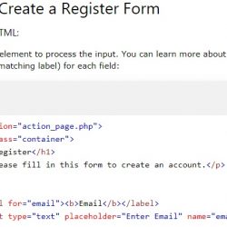 How To Create a Register Form