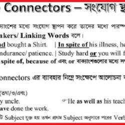 sentence connectors rules in bangla