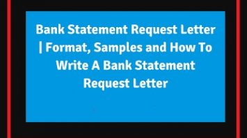 Bank Statement Request Letter