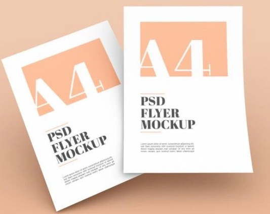 flyer mockup psd free download