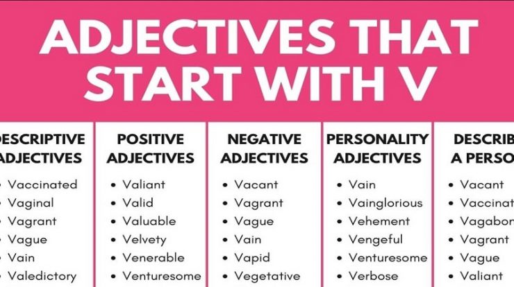 Adjectives Starting with V