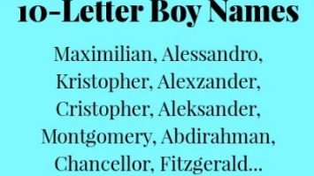 10 letter names