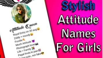 Attitude Names For Girl