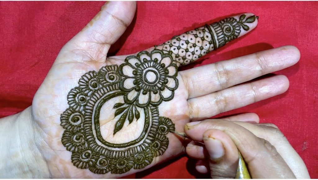 arabic finger mehndi design