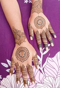 peacock mehndi design photos 