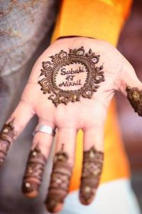 Geometric Groom Mehendi Designs
