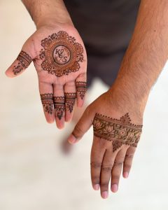 boys mehndi design simple