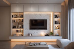 corner tv unit design